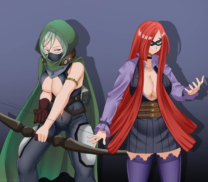 hasaki kiruka and beros (boku no hero academia) drawn by misters_heltama