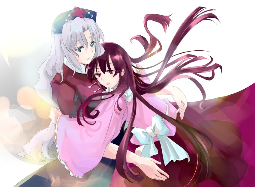 houraisan kaguya and yagokoro eirin (touhou) drawn by mosuke