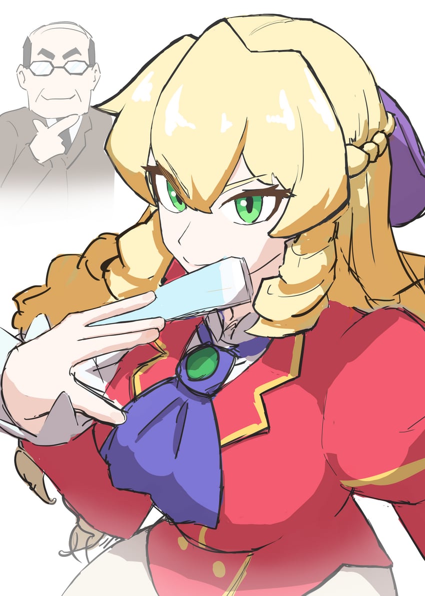 grace auvergne and tondabayashi kenzaburou (akuyaku reijou tensei ojisan) drawn by user_vcxf2247