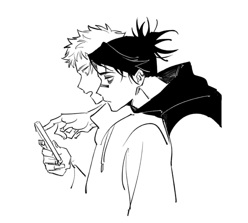 itadori yuuji and choso (jujutsu kaisen) drawn by yi_(826805607)