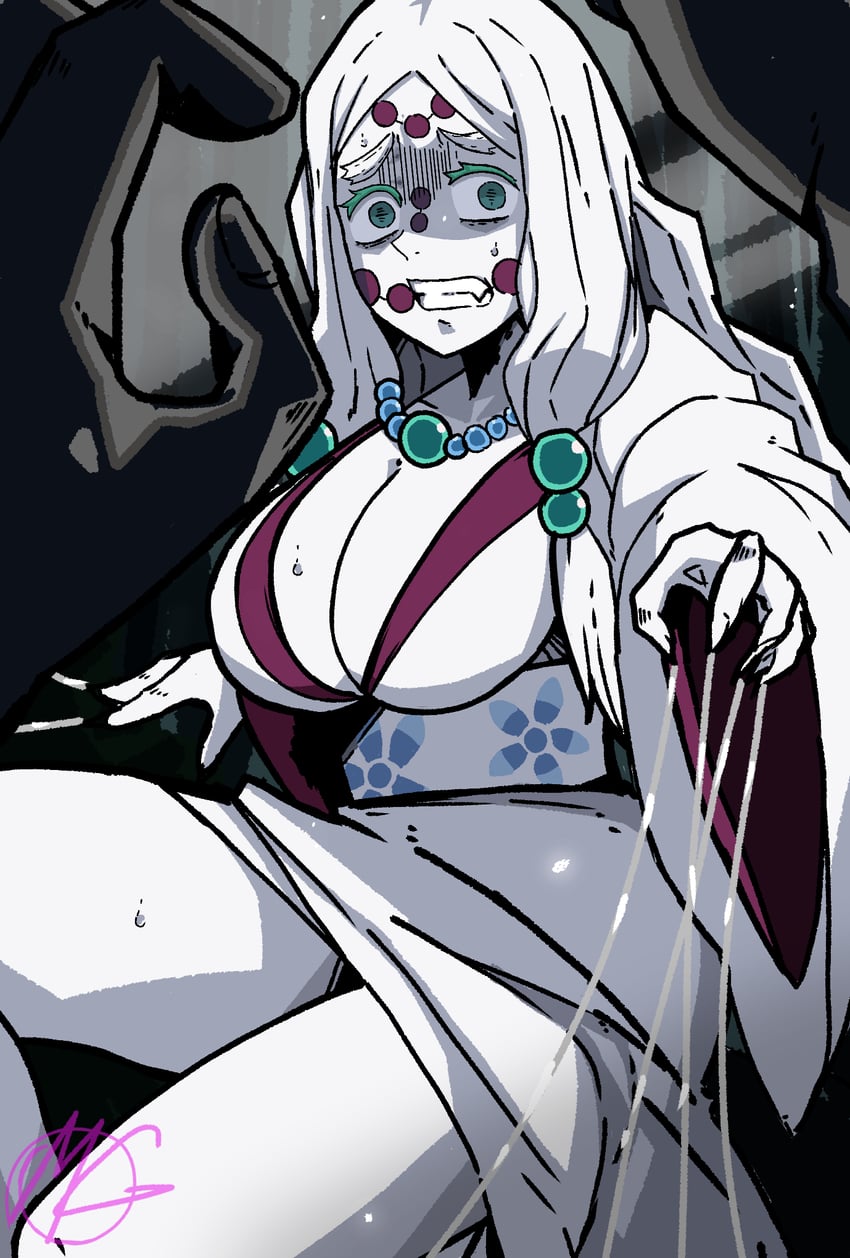 mother spider demon and father spider demon (kimetsu no yaiba) drawn by mark_gavatino