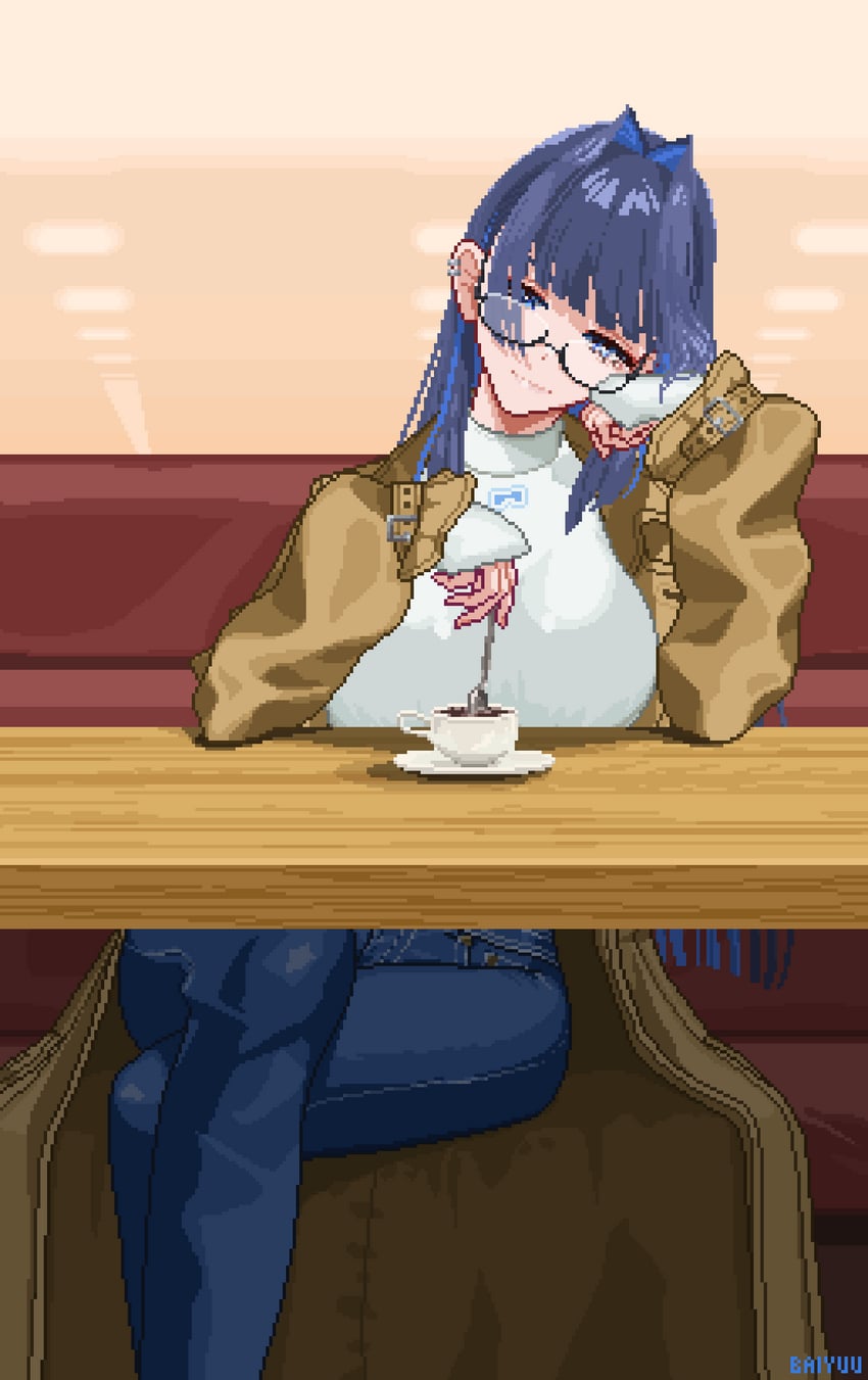 ouro kronii (hololive and 1 more) drawn by baiyuu