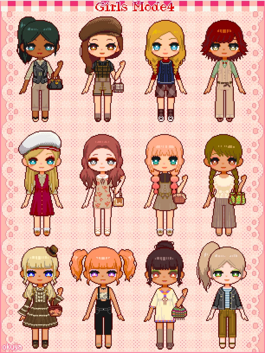 girls mode and 1 more drawn by okuya