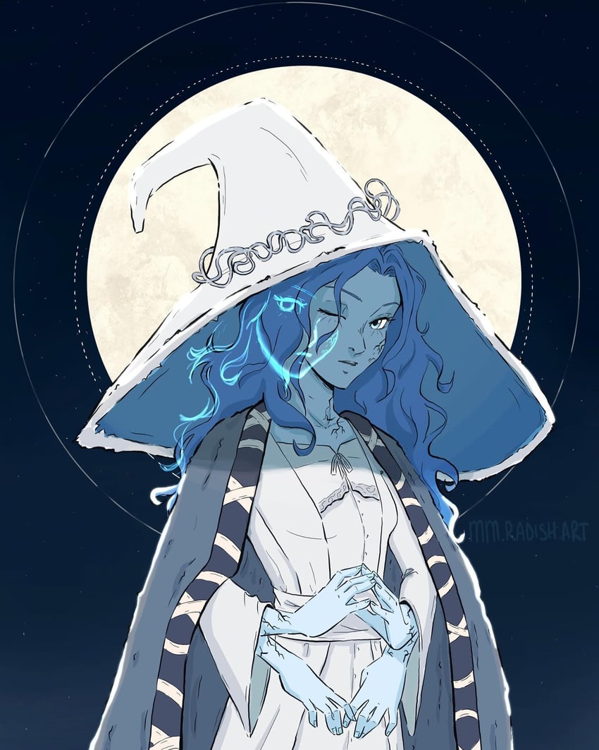 ranni the witch (elden ring) drawn by mickala_(mm.radish.art)