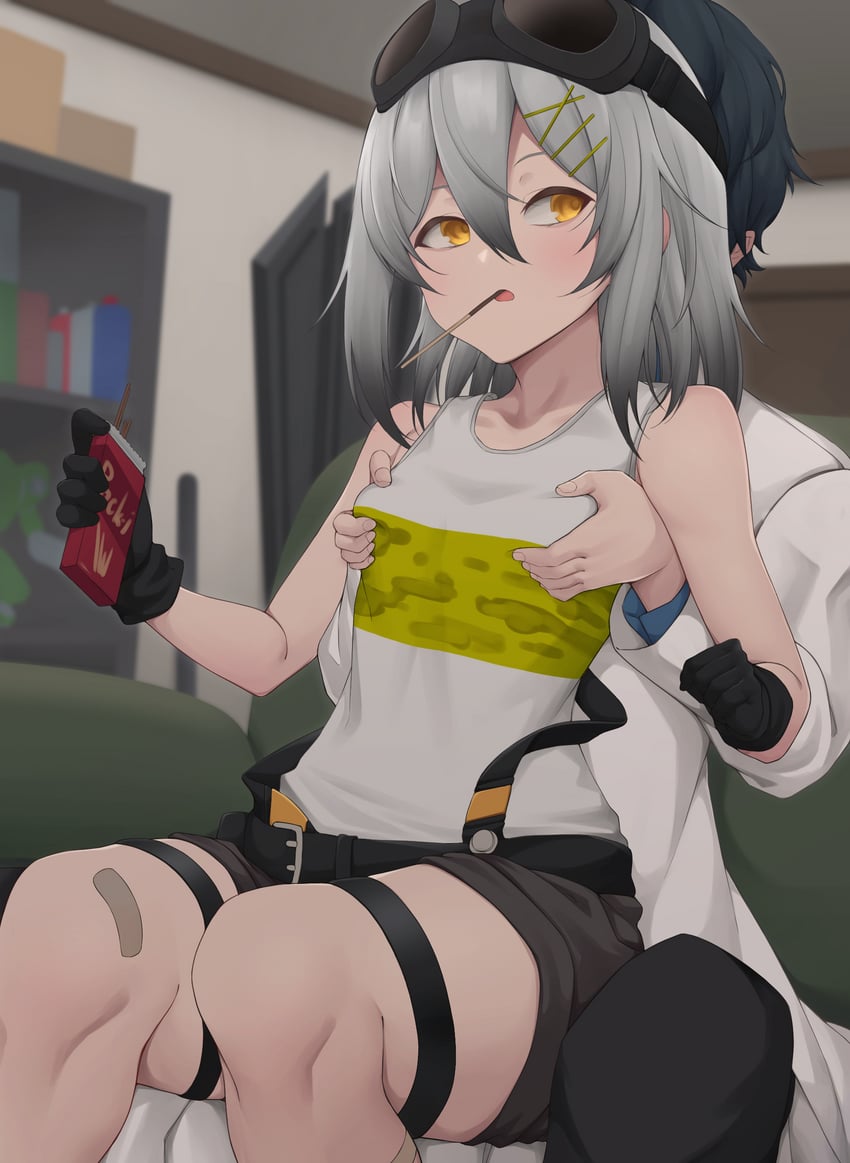 professor, male professor, and croque (girls' frontline and 1 more) drawn by act_(xadachit)