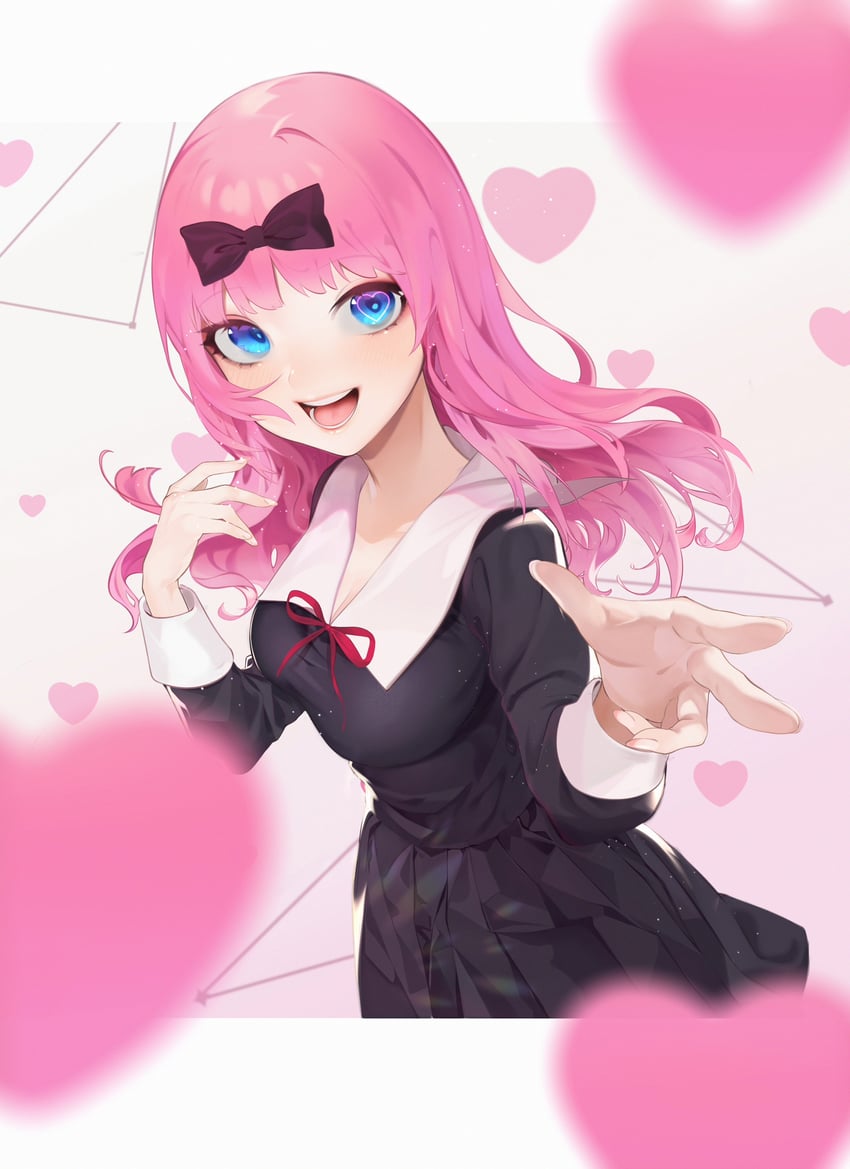 fujiwara chika (kaguya-sama wa kokurasetai ~tensai-tachi no renai zunousen~) drawn by lihua_zouxian_zhiyin