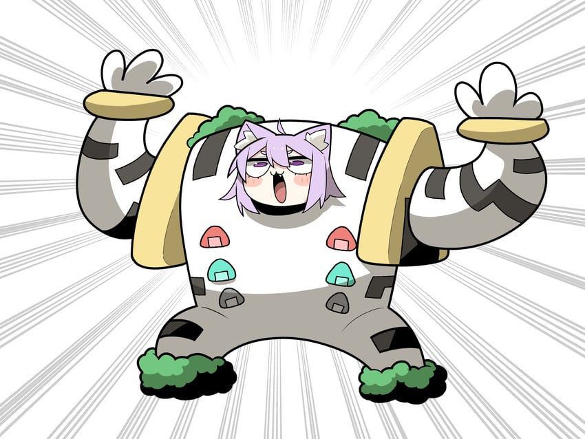 nekomata okayu and regigigas (pokemon and 1 more) drawn by cocomayo29_(tomato)