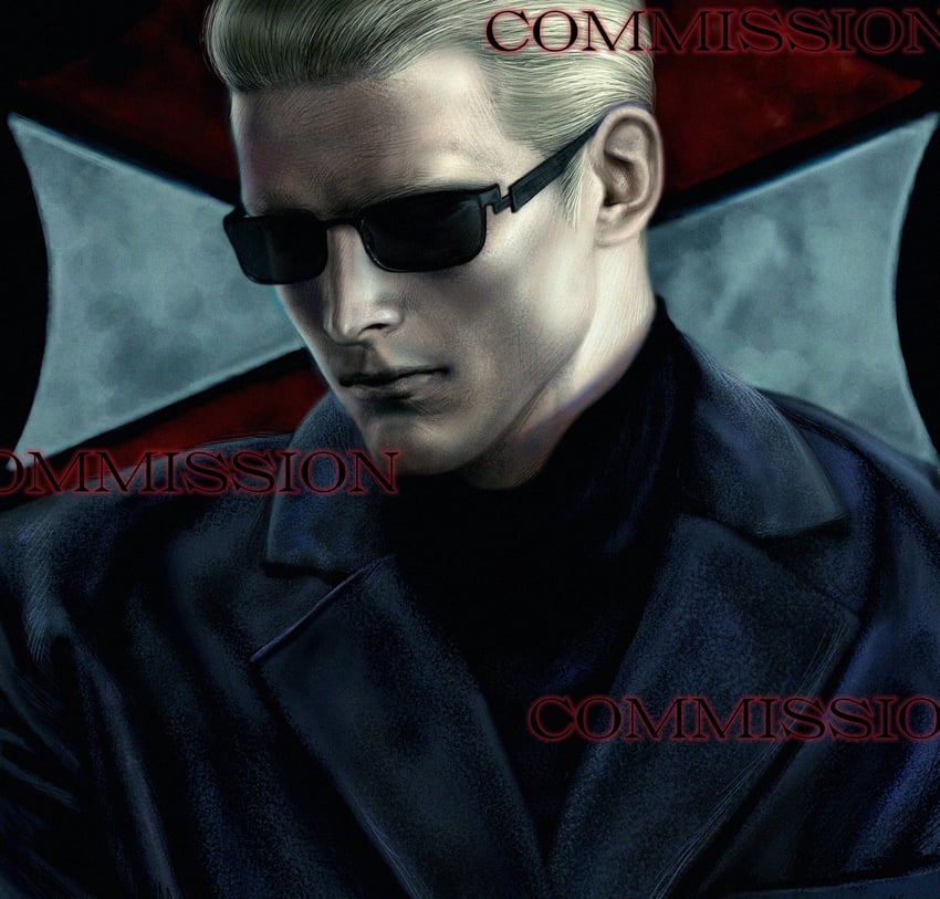 albert wesker (resident evil and 1 more) drawn by longwandb