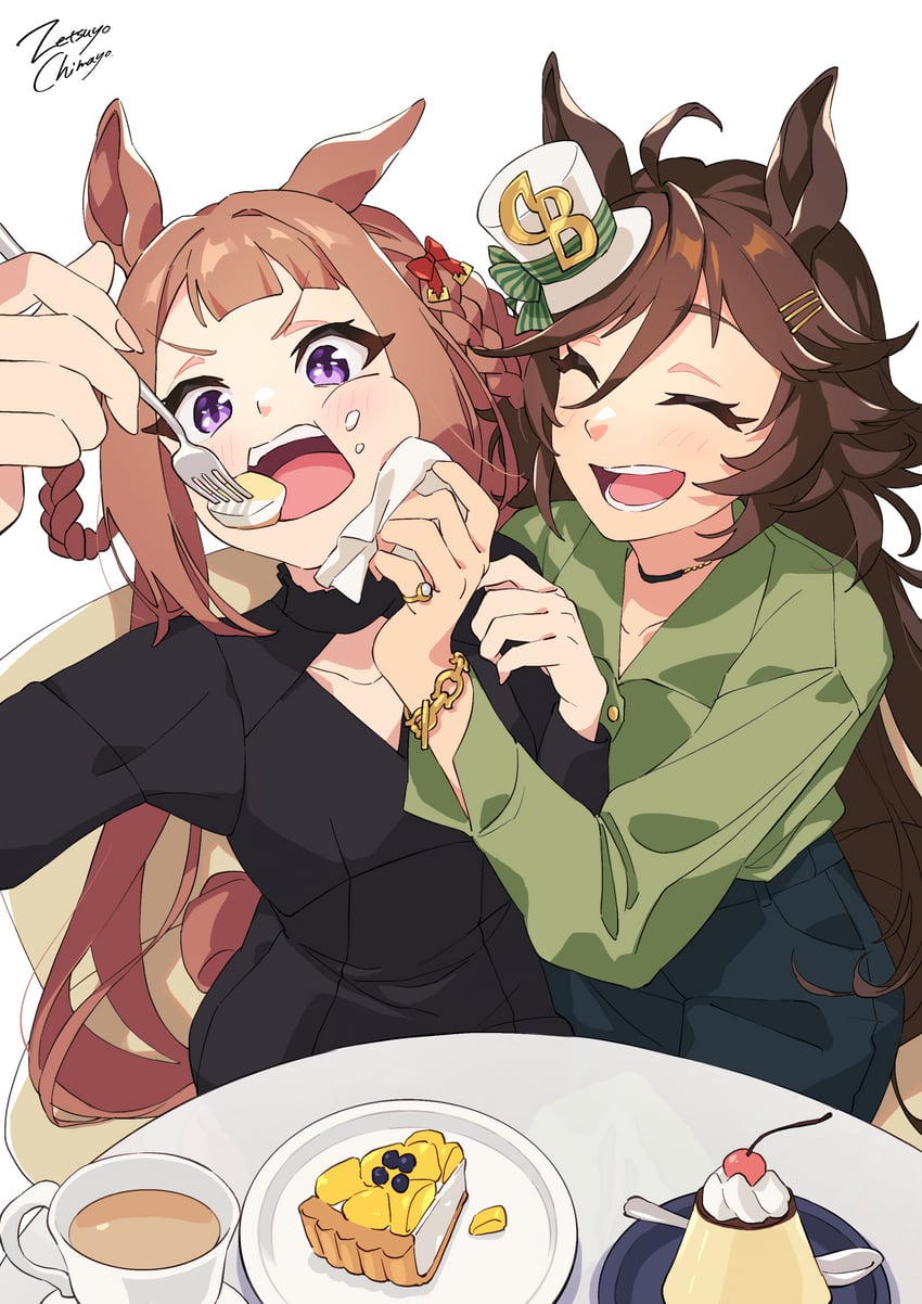 mr. c.b. and sweep tosho (umamusume) drawn by zetsuyo_chimayo