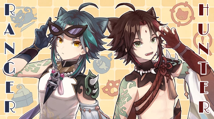 xiao (genshin impact) drawn by su34ma
