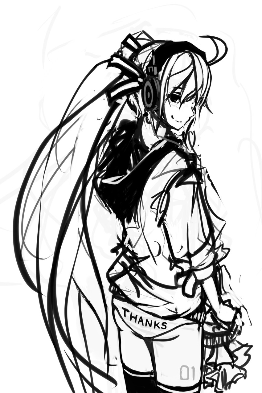 hatsune miku (vocaloid) drawn by panties_(pantsu-pirate)