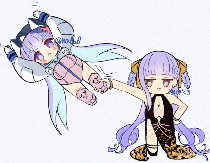 bb, bb dubai, and bb cosmo (fate and 1 more) drawn by sumona