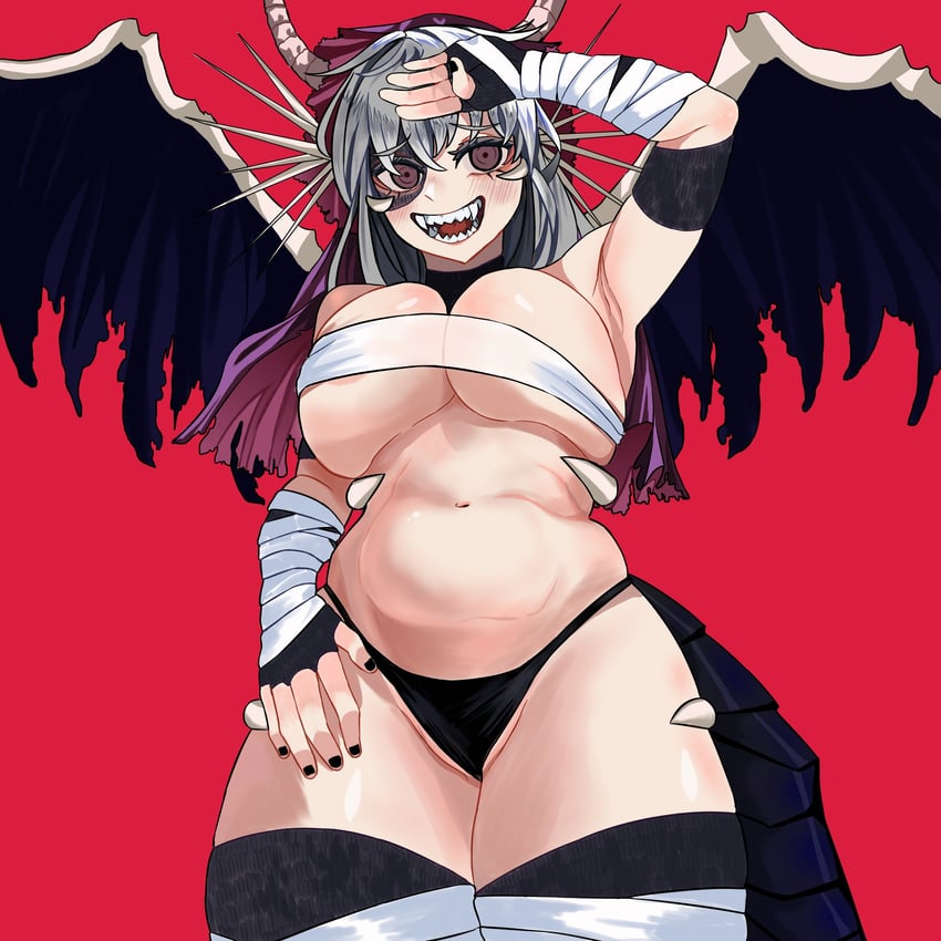 jabberwock (black souls and 1 more) drawn by sponki