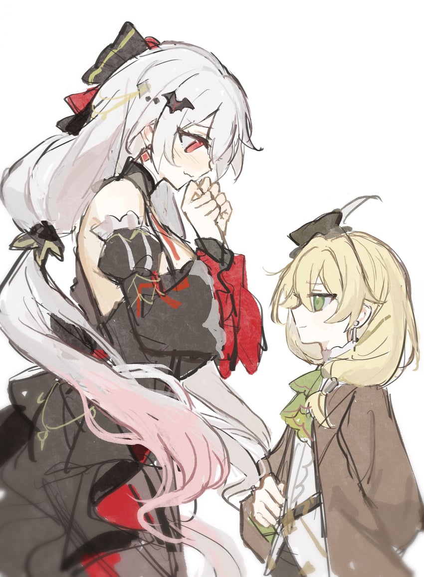 theresa apocalypse and james moriarty (honkai and 1 more) drawn by shiki_fanart