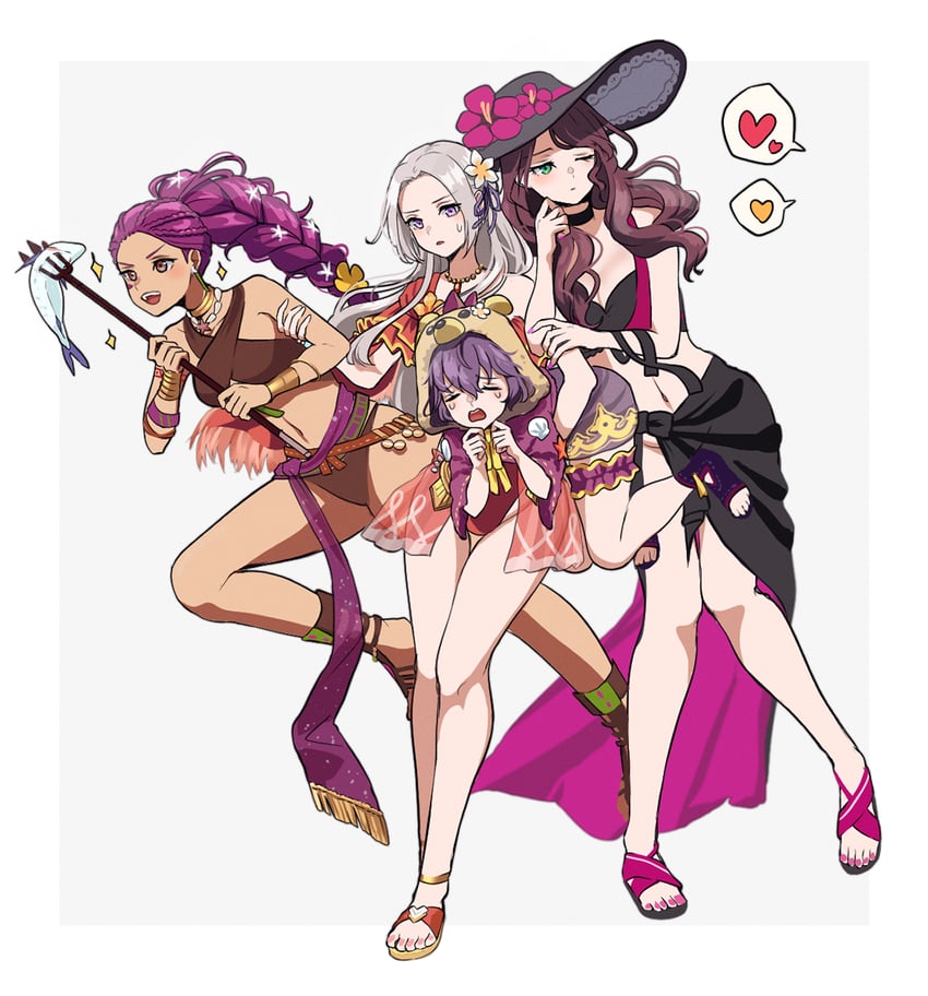 edelgard von hresvelg, dorothea arnault, bernadetta von varley, and petra macneary (fire emblem and 2 more) drawn by nieto_tokage