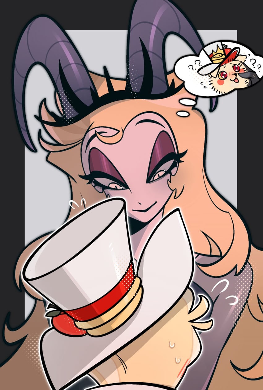 lucifer morningstar and lilith (hazbin hotel) drawn by wu_ge_wu