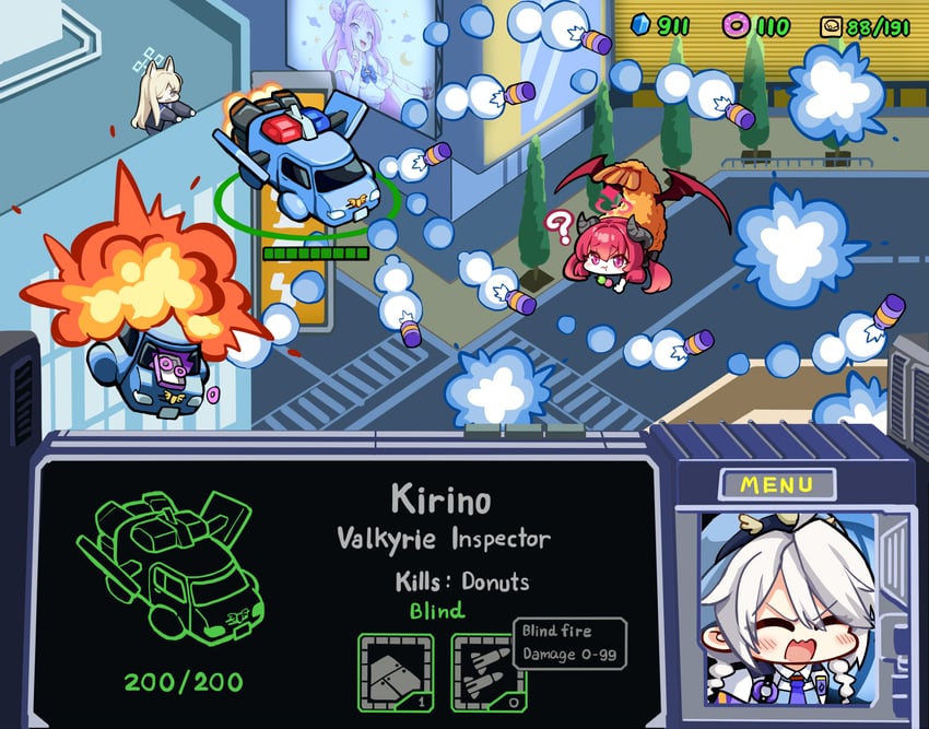 mika, kanna, kirino, and junko (blue archive and 2 more) drawn by hm_(hmongt)