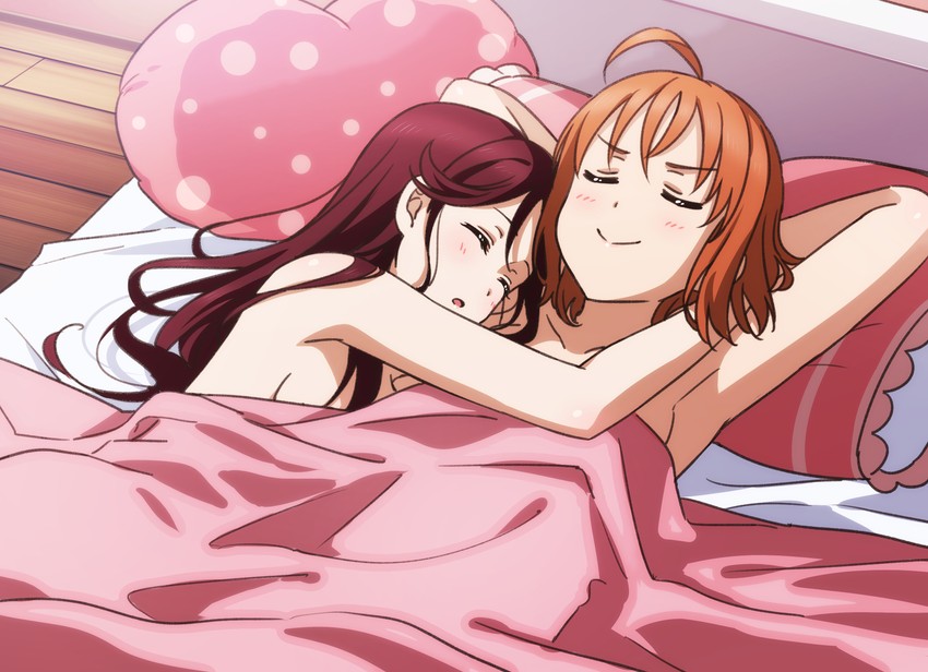 sakurauchi riko and takami chika (love live! and 1 more) drawn by kougi_hiroshi