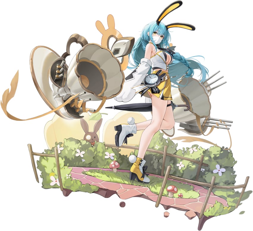 white rabbit and boise (azur lane and 1 more) drawn by byulzzi