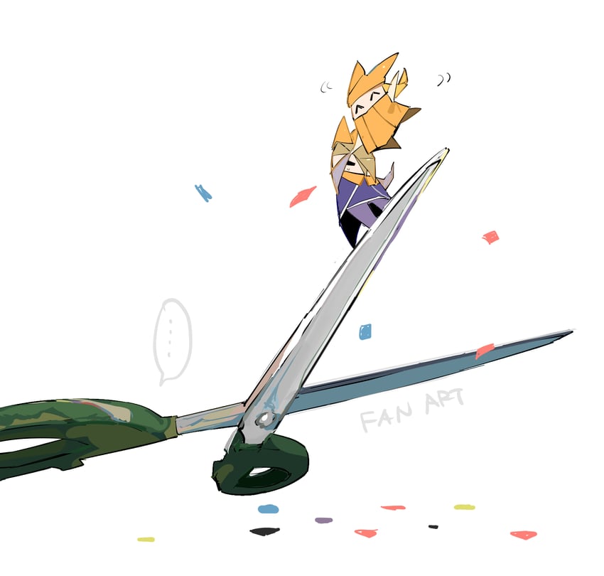 olivia, scissors, and king olly (mario and 2 more) drawn by apios
