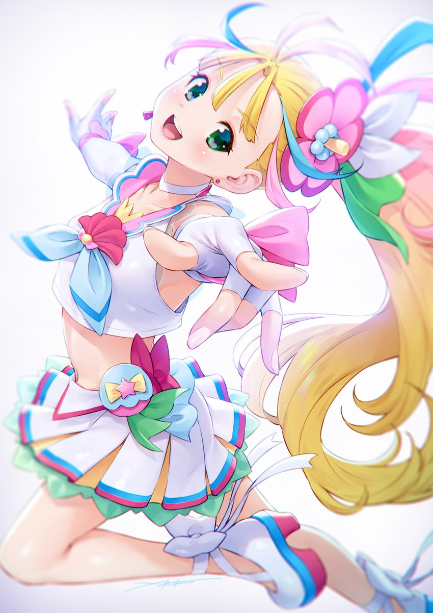 natsuumi manatsu and cure summer (precure and 1 more) drawn by kazuma_muramasa
