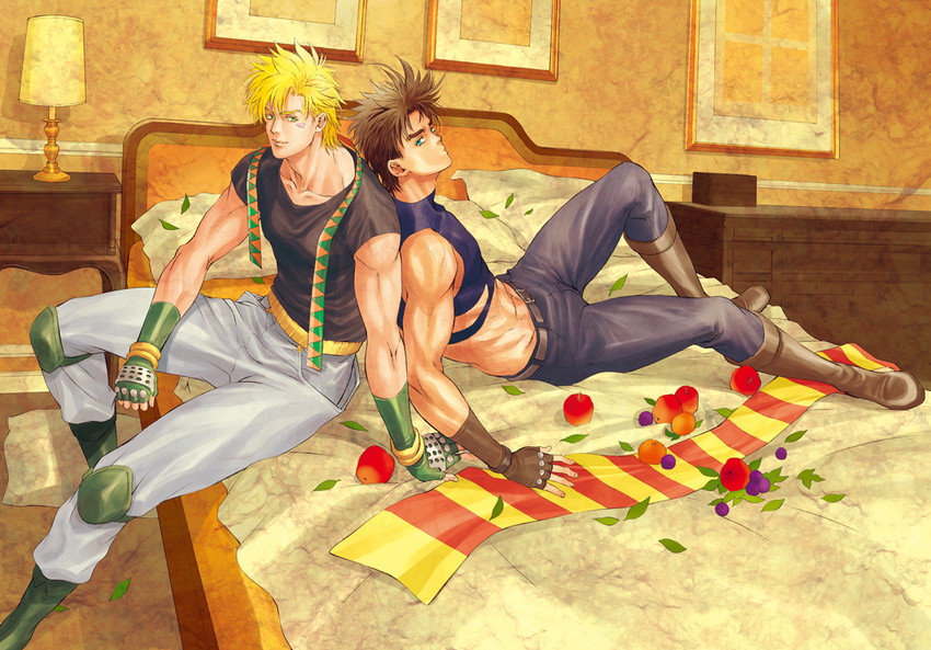 joseph joestar and caesar anthonio zeppeli (jojo no kimyou na bouken and 1 more) drawn by kurenai_karasu