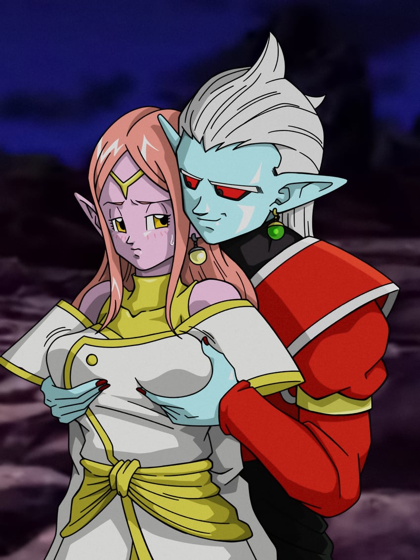 chronoa and mechikabura (dragon ball and 1 more) drawn by drawingsgmr