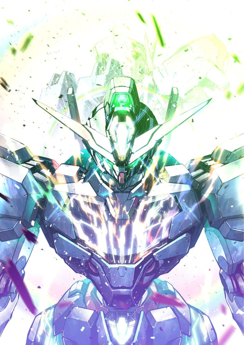 gundam calibarn and gundam aerial rebuild (gundam and 1 more) drawn by kuri_giepi