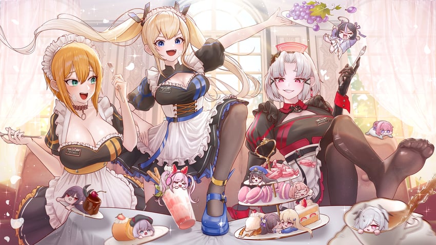 cinderella, alice, dorothy, doro, naga, and 9 more (goddess of victory: nikke) drawn by kimright0