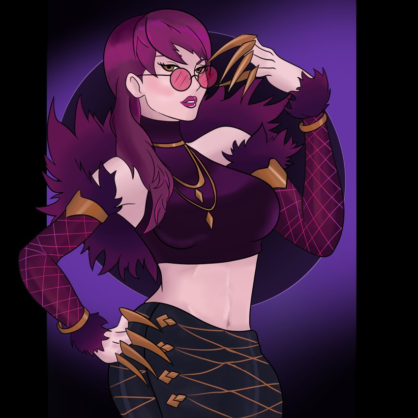 evelynn and k/da evelynn (league of legends) drawn by shamashio