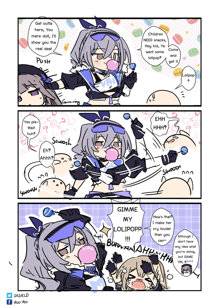 trailblazer, stelle, silver wolf, and herta (honkai and 1 more) drawn by sesield