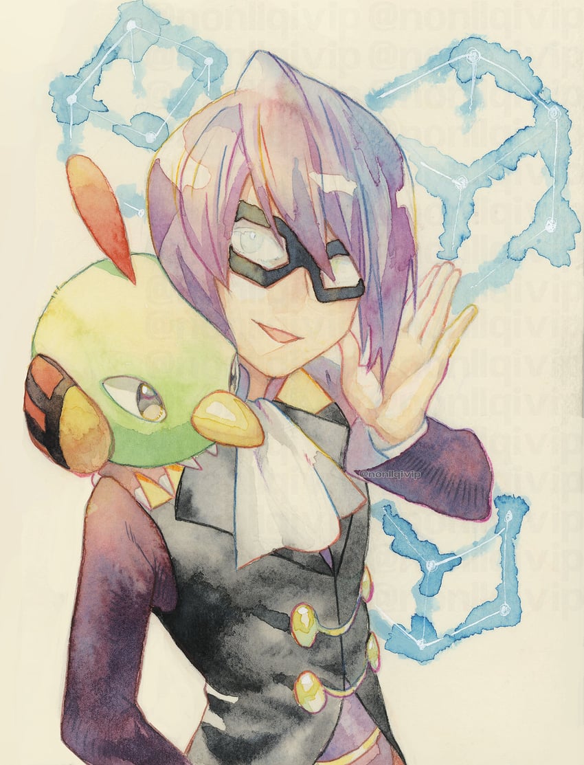 natu and will (pokemon and 1 more) drawn by yamanashi_taiki