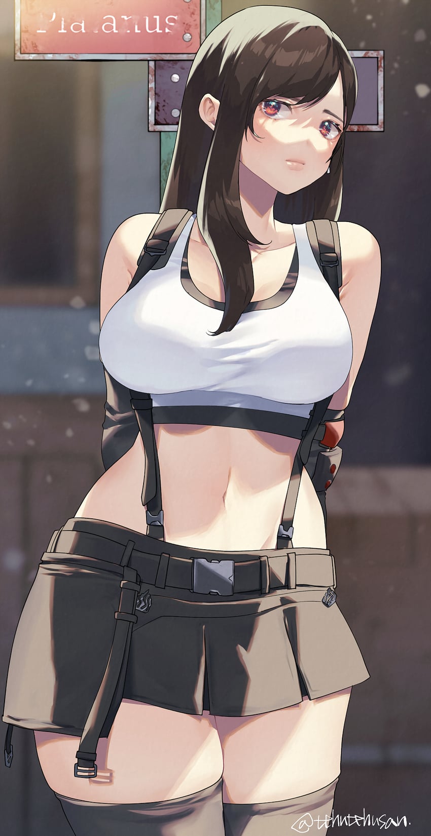 tifa lockhart (final fantasy and 2 more) drawn by murata_tefu