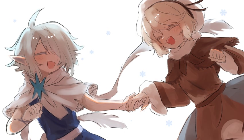 cotton cookie and sherbet cookie (cookie run and 1 more) drawn by gimt5n