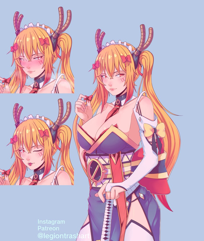 tohru (kobayashi-san chi no maidragon) drawn by mika_vas