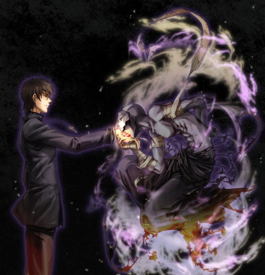 kotomine kirei and assassin (fate and 1 more) drawn by tokoma_makoto