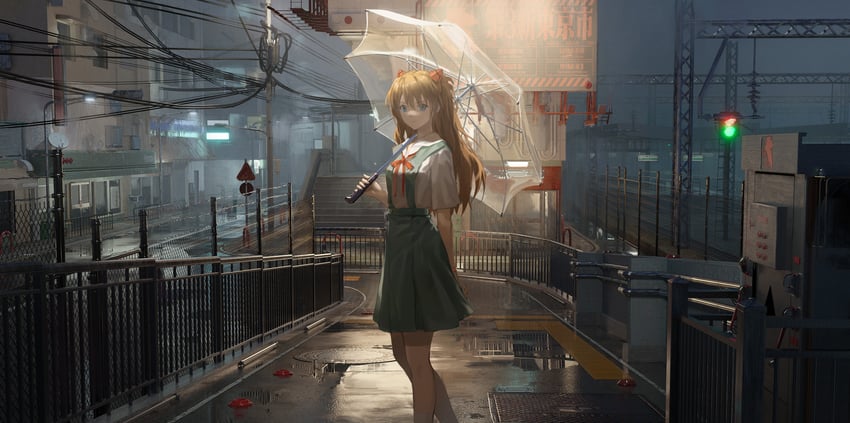 souryuu asuka langley (neon genesis evangelion) drawn by ata-zhubo