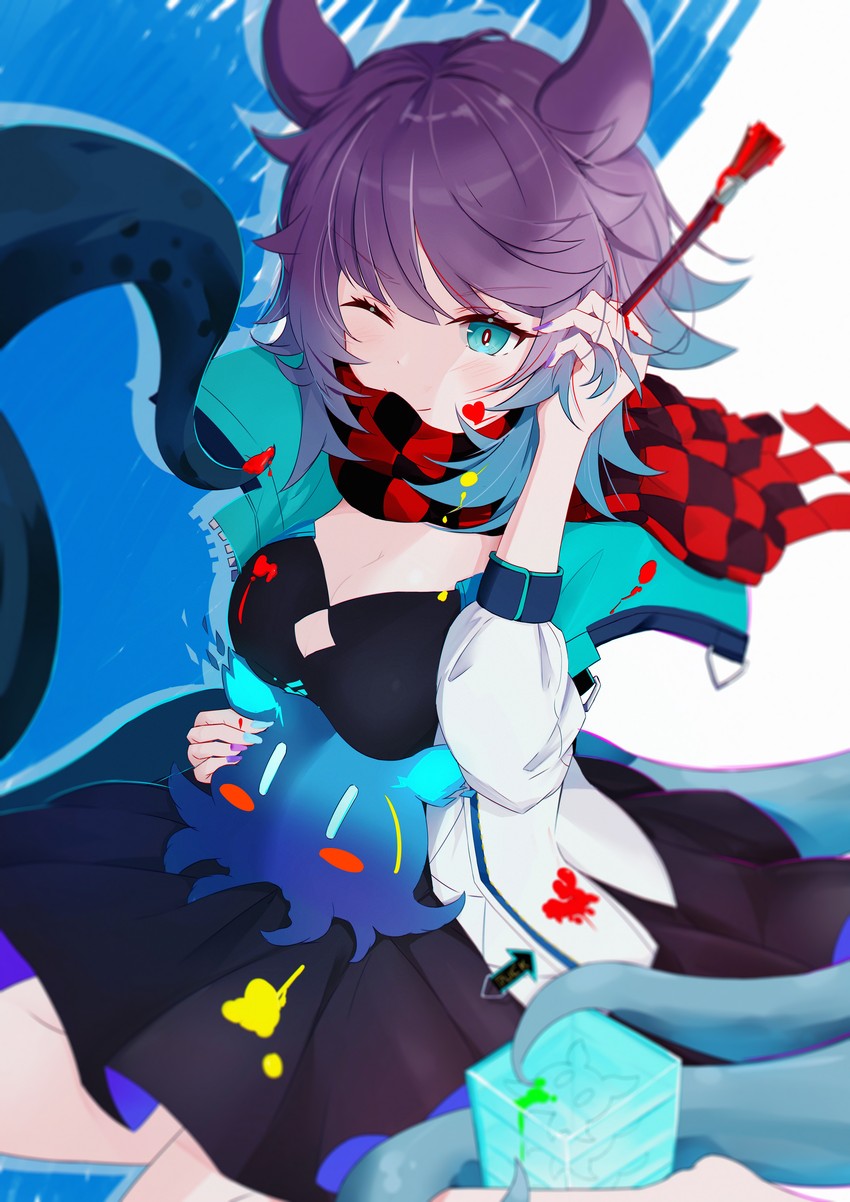 deepcolor (arknights) drawn by shuixi