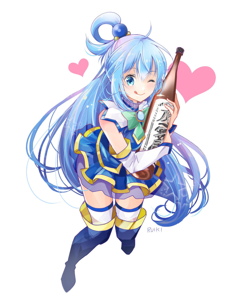 aqua (kono subarashii sekai ni shukufuku wo!) drawn by ruiki_(fkhv7527)