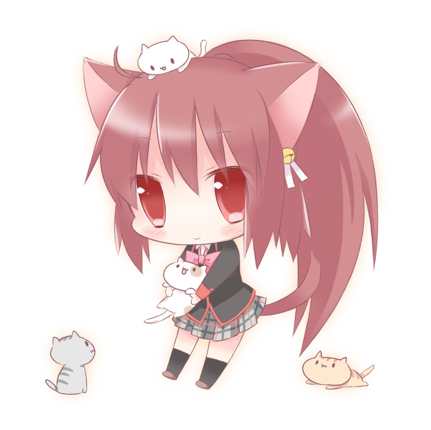 natsume rin and lennon (little busters!) drawn by momoniku_(taretare-13)