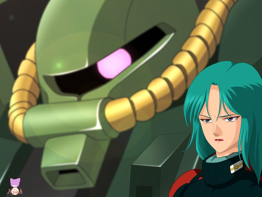 hizack and mouar pharaoh (gundam and 1 more) drawn by nyahoekaki1
