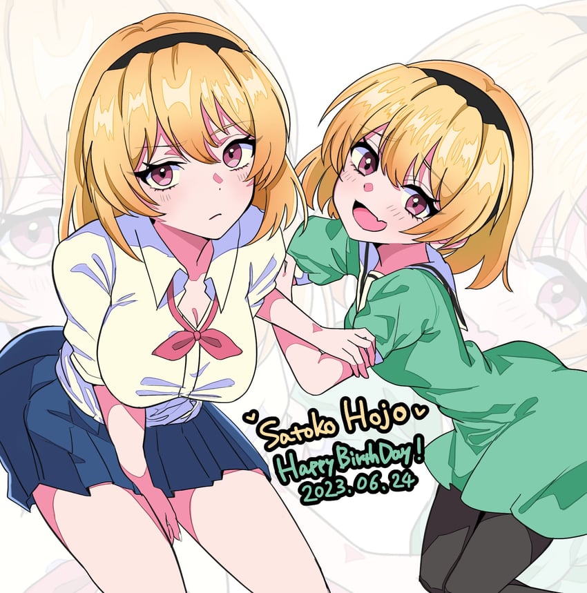 houjou satoko (higurashi no naku koro ni and 1 more) drawn by yuno_ff