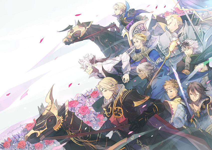 leo, xander, jakob, niles, silas, and 6 more (fire emblem and 1 more) drawn by kariya_(mizore)