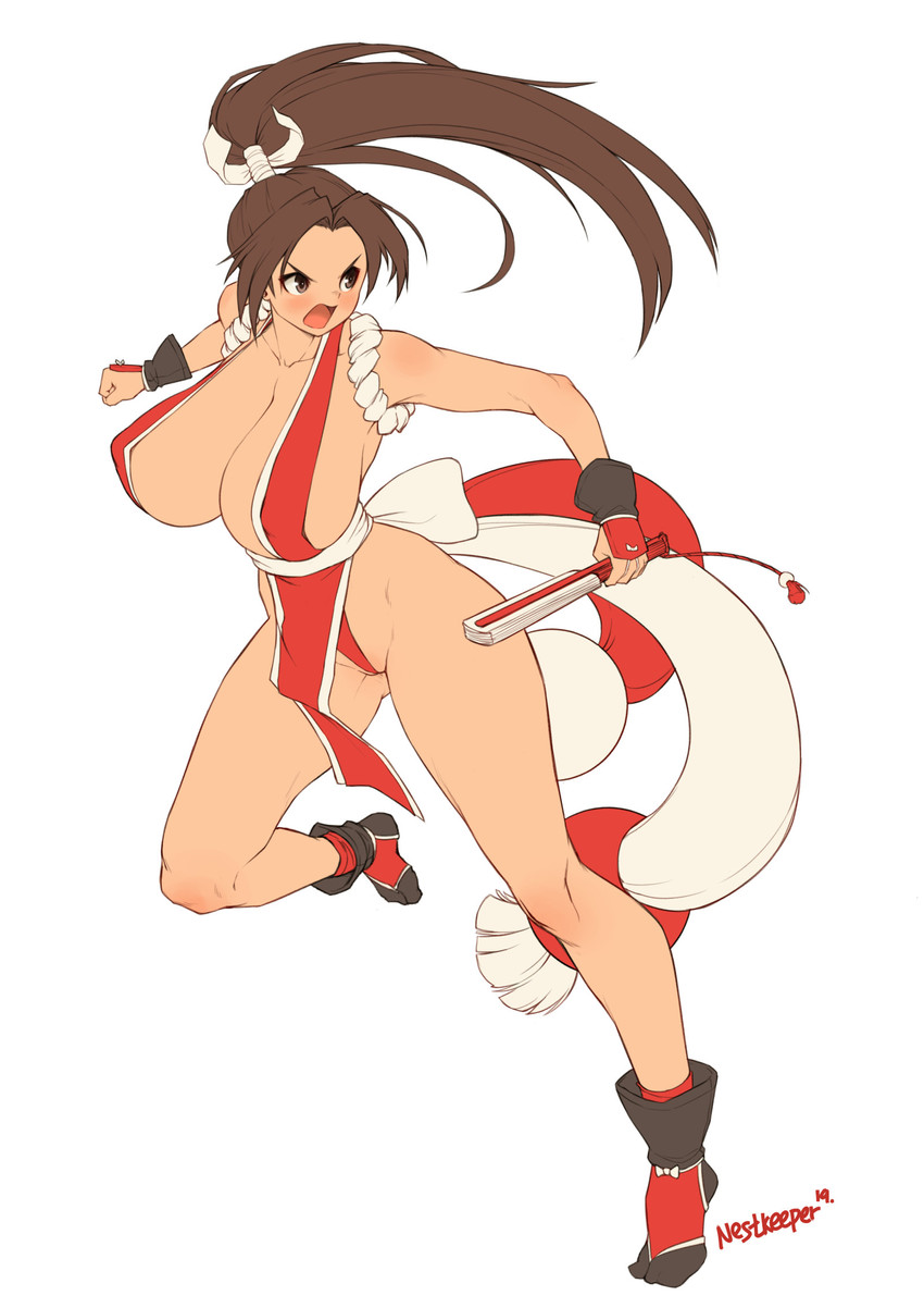 shiranui mai (the king of fighters and 1 more) drawn by nestkeeper