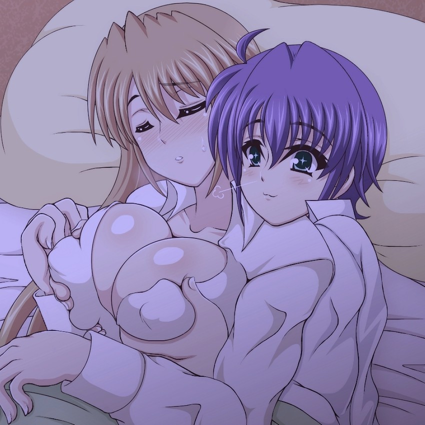 subaru nakajima and teana lanster (lyrical nanoha and 1 more) drawn by kano-0724