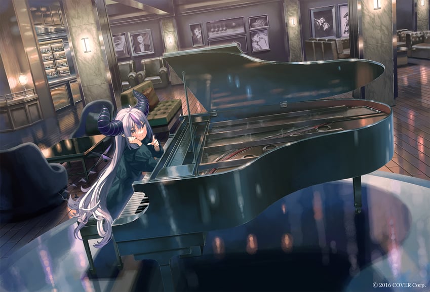 la+ darknesss (hololive) drawn by shijohane