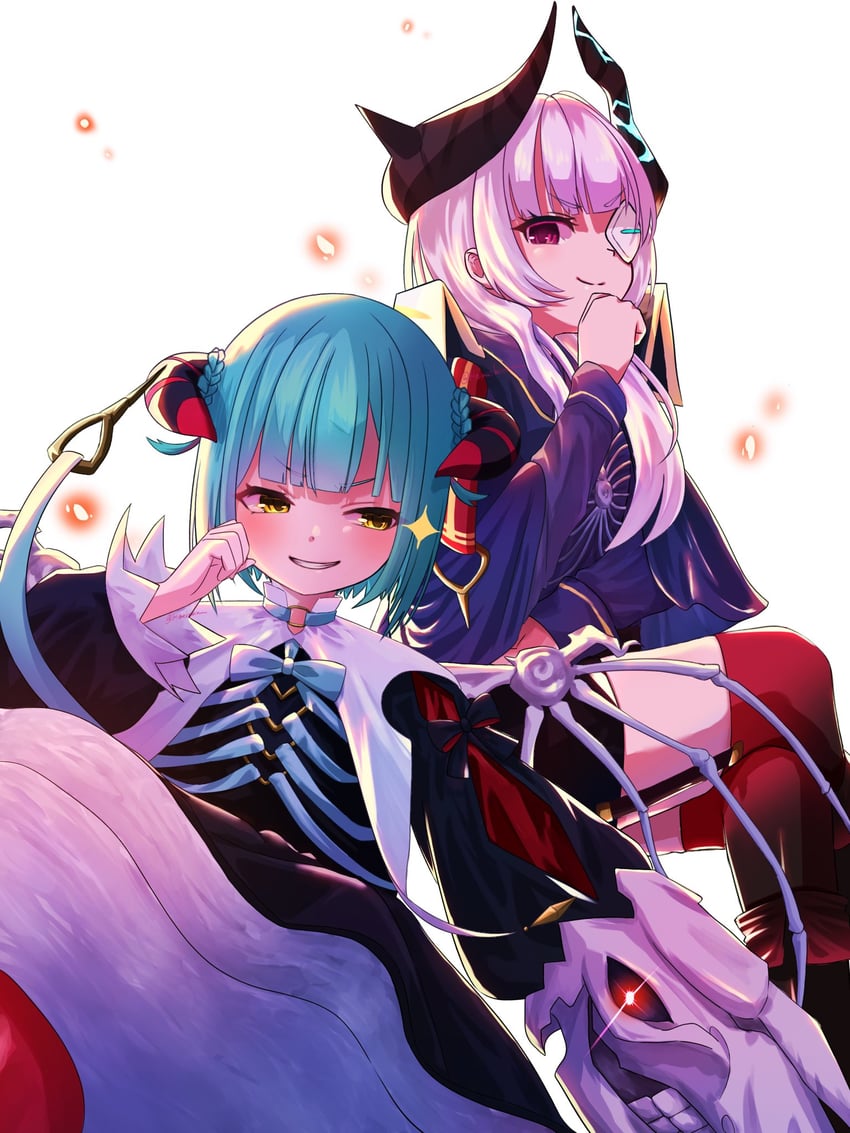 yamawaki bon ivar and bungo yayoi (heaven burns red) drawn by holmes_hvbn
