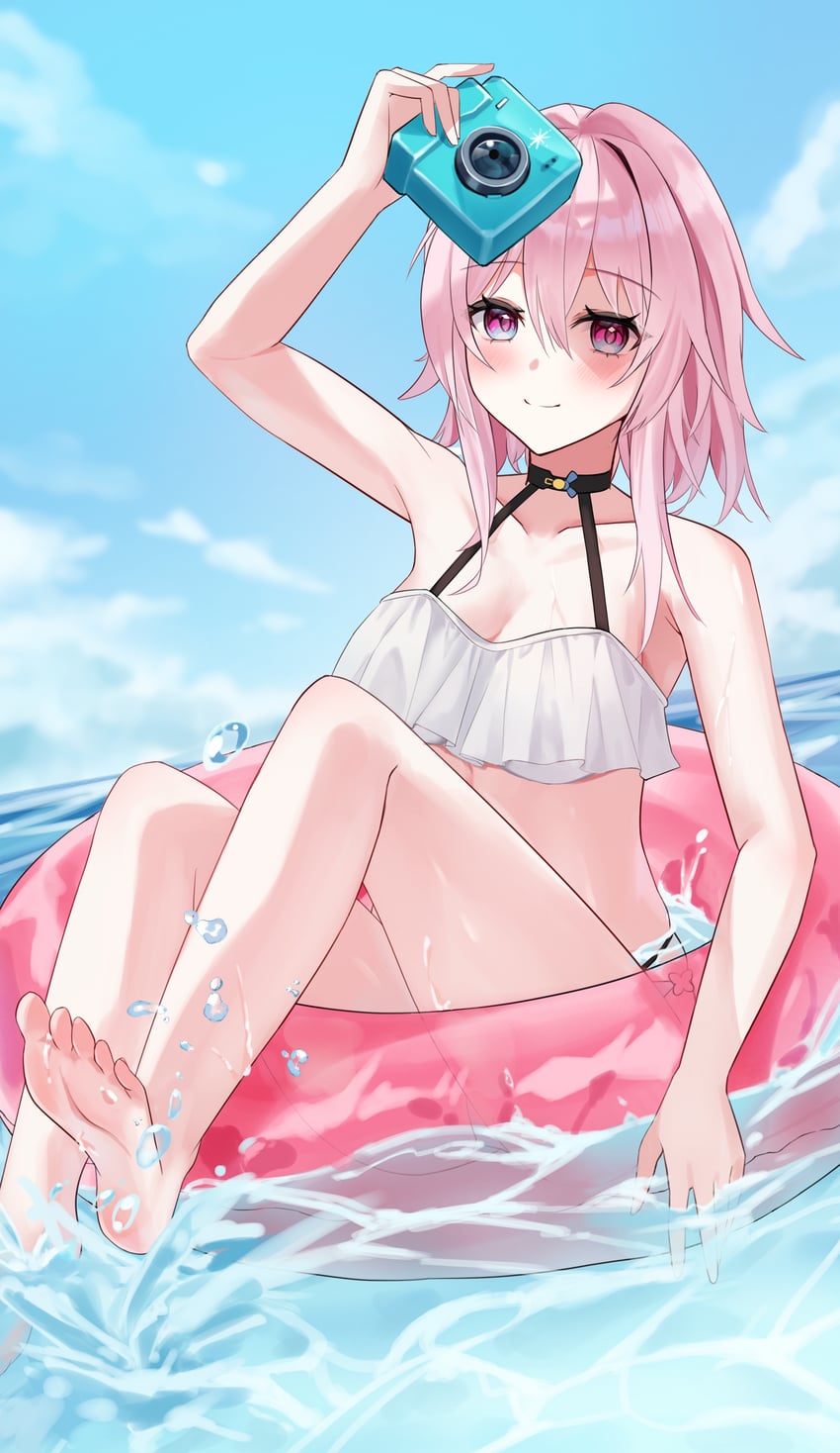 march 7th (honkai and 1 more) drawn by popo_y