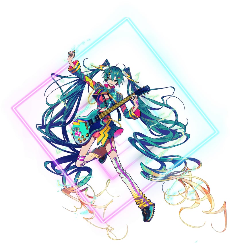 hatsune miku (vocaloid and 1 more) drawn by akiakane