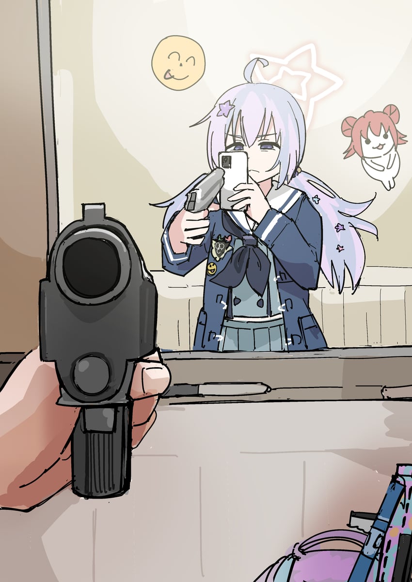 sensei, doodle sensei, reisa, and nazomaki (blue archive) drawn by tenten_(chan4545)